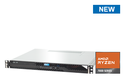 Server - Rack Server - 1U - RECT™ RS-8528C SHORTY - Short 1U Rack Server with AMD Ryzen™ 7000 Processors